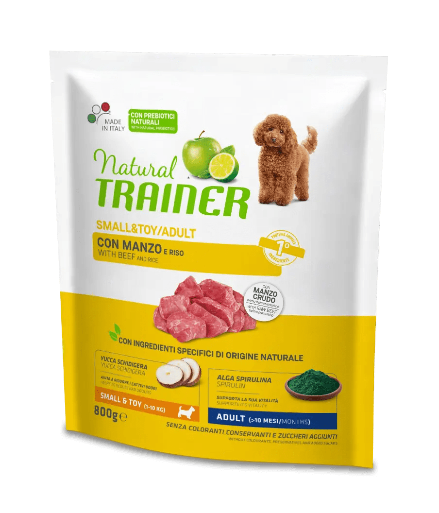 Natural Trainer Manzo Small & Toy Cane Adulto 800gr