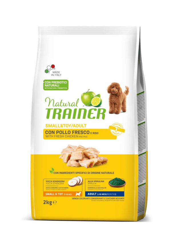 Natural Trainer Pollo Small &amp; Toy Cane Adulto 2Kg