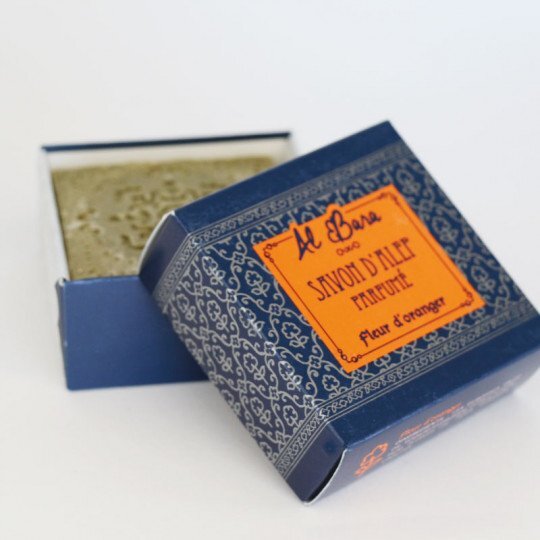 Savon d'Alep véritable fleur d'oranger Al Bara 100 g