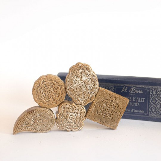 Coffret prestige 5 savons d'Alep véritable Al Bara 20 g