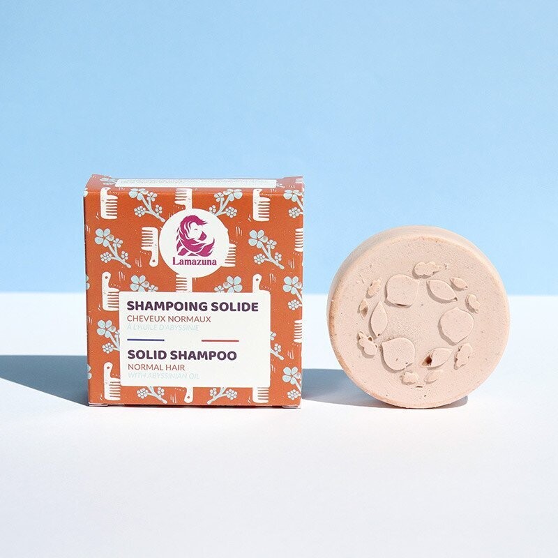 Shampoing solide pour cheveux normaux - Huile d'Abyssinie -  naturel et végane - sans sulfate - 70 g