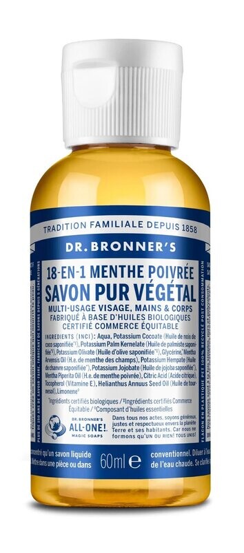 Savon liquide menthe poivrée 60ml