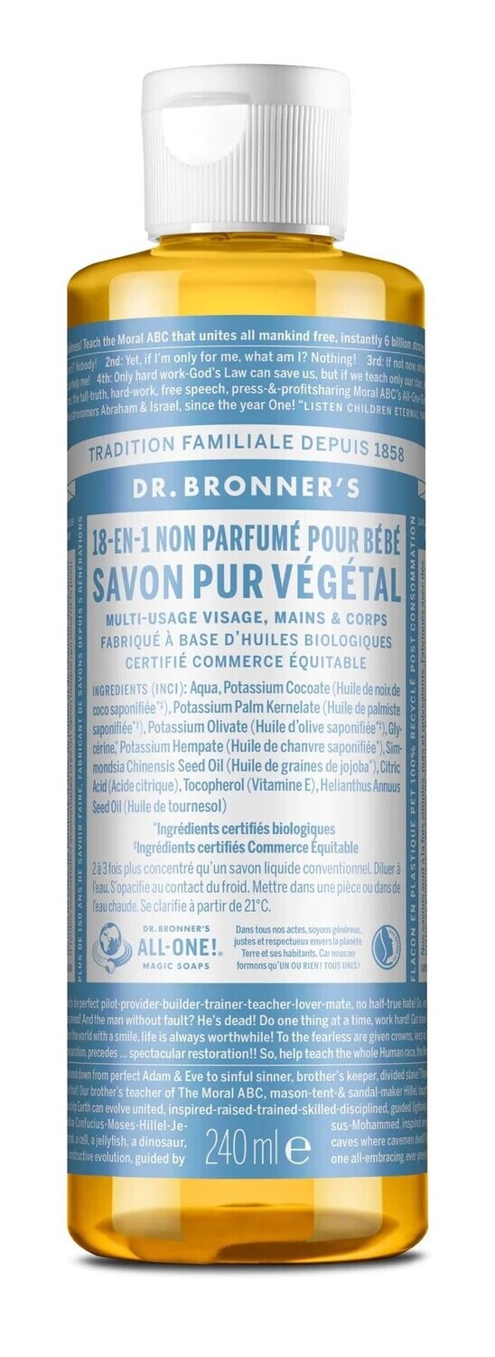 Savon liquide non parfumé pour bébé 240 ml