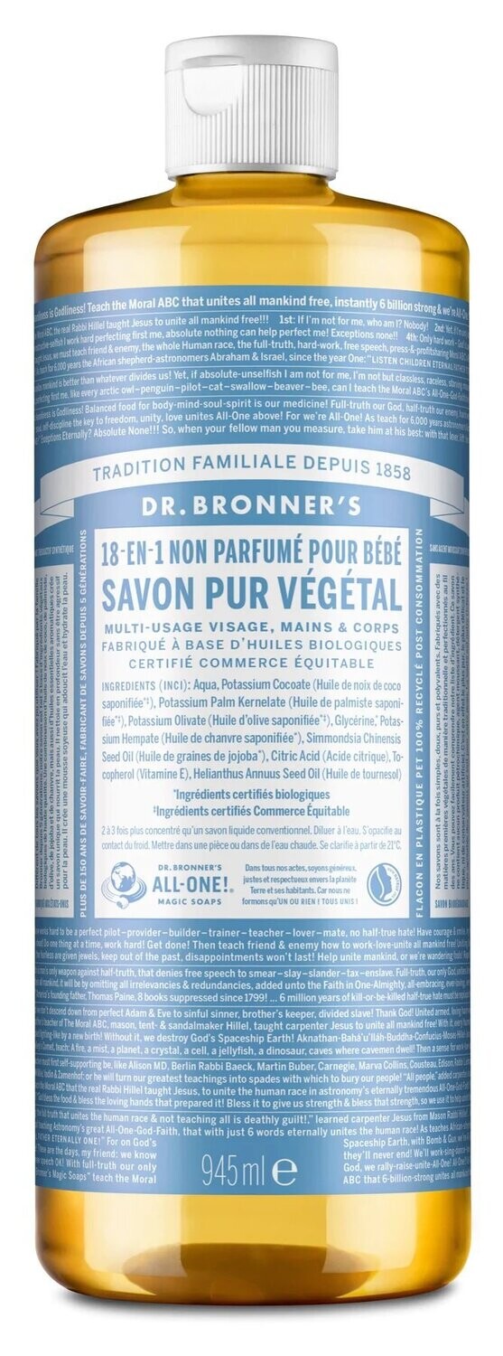 Savon liquide non parfumé pour bébé 945 ml