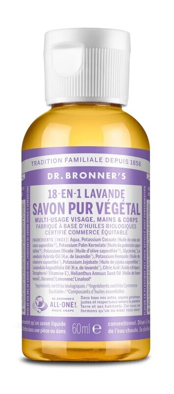 Savon liquide lavande 60 ml