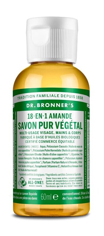 Savon liquide amande 60 ml