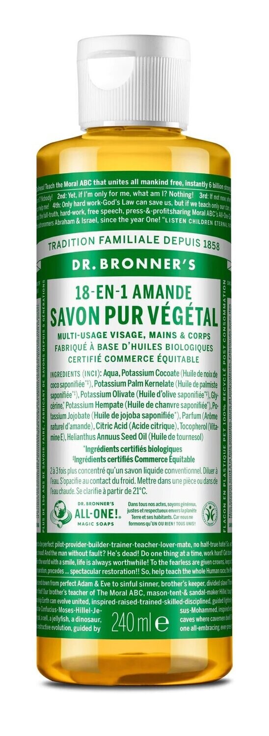 Savon liquide amande 240 ml