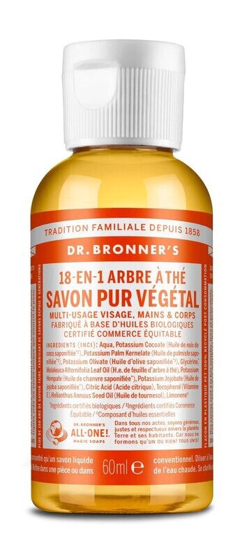 Savon liquide arbre à thé 60  ml