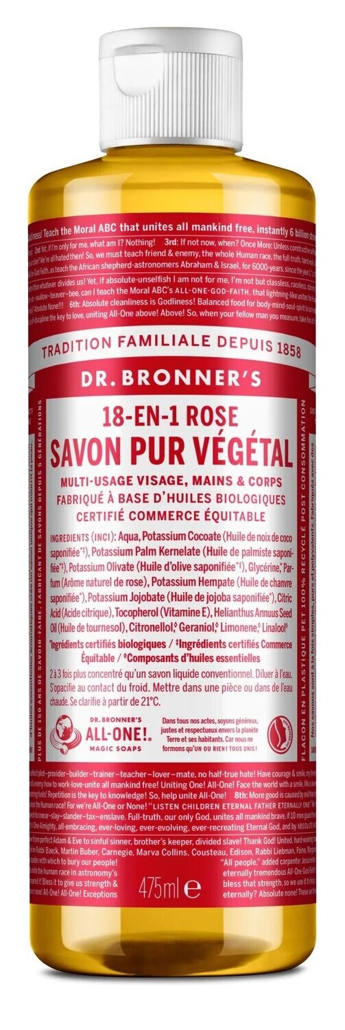 Savon liquide à la rose 475 ml