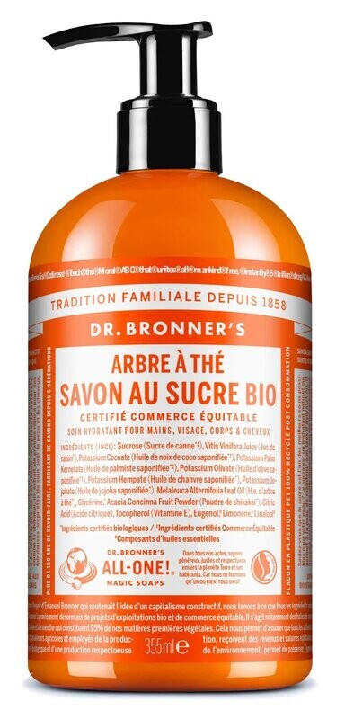 Savon liquide arbre à thé flacon-pompe 355 ml