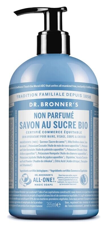Savon liquide non parfumé pour bébé flacon-pompe 355 ml