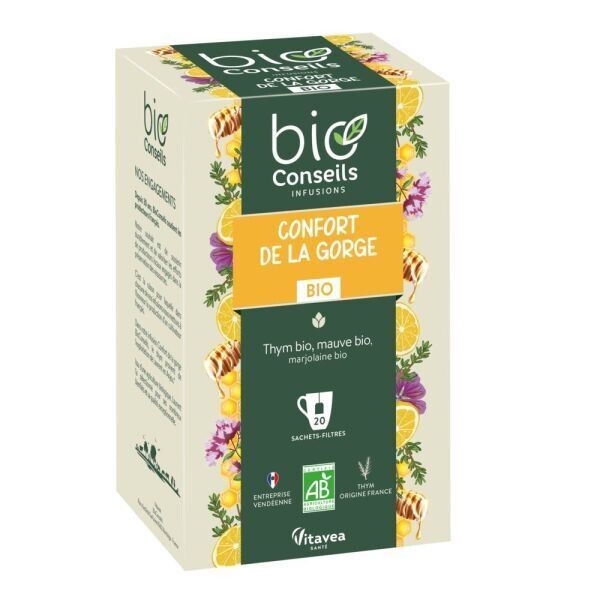 INFUSION CONFORT DE LA GORGE BIO- 20 sachets