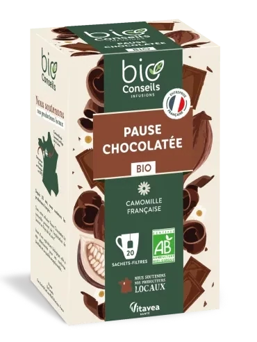 INFUSION PAUSE CHOCOLATEE BIO- 20 sachets
