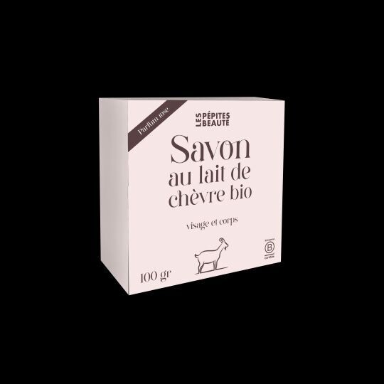Savon au lait de chèvre parfum rose - 100 g