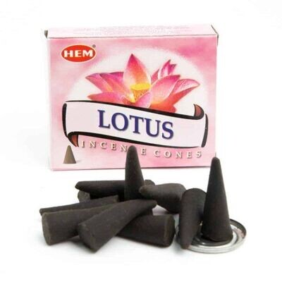 Cônes d’Encens HEM Lotus (1 boîte)