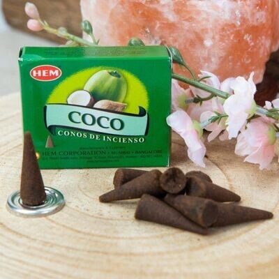 Cônes d’Encens – HEM – Noix de Coco (1 paquet)