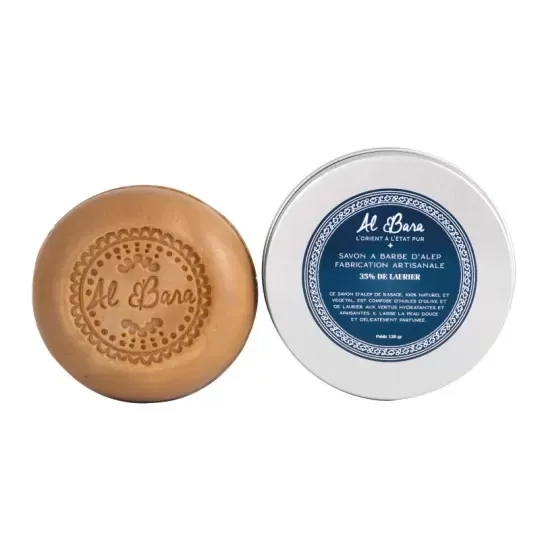 SAVON D'ALEP À BARBE 35% LAURIER 120G