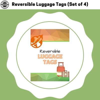 Reversible Luggage Tags (Set of 4)