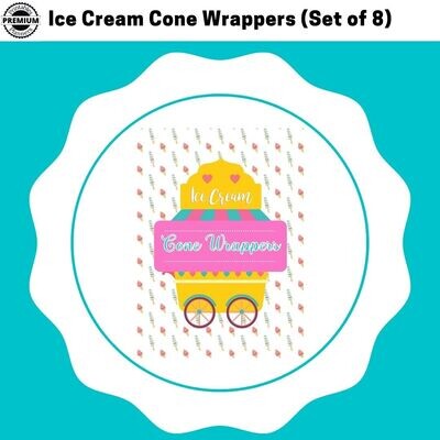Ice Cream Cone Wrappers (Set of 8)