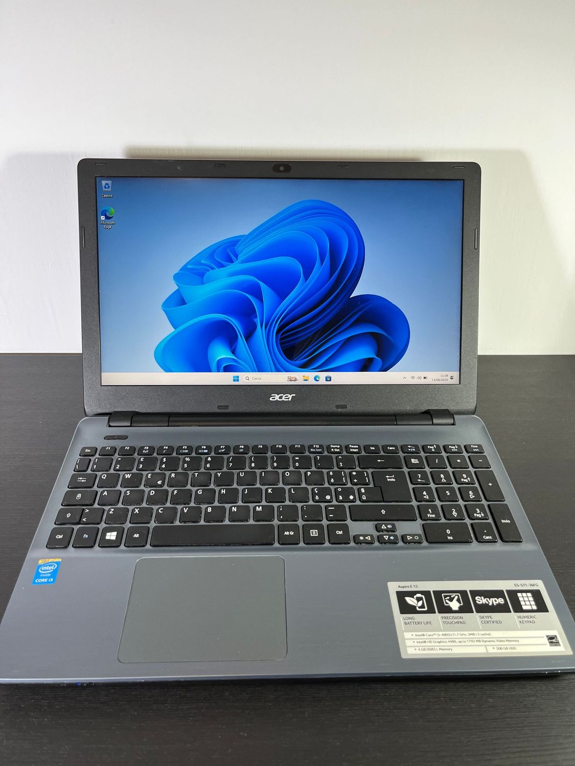 Pc Acer, core i3, SSD 250 GB, RAM 8 GB, Win 11 (ricondizionato) + office in regalo