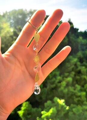 Suncatcher Mini - Little Star Sonnenfänger mit Regenbogenkristallen zum Hängen fürs Fenster