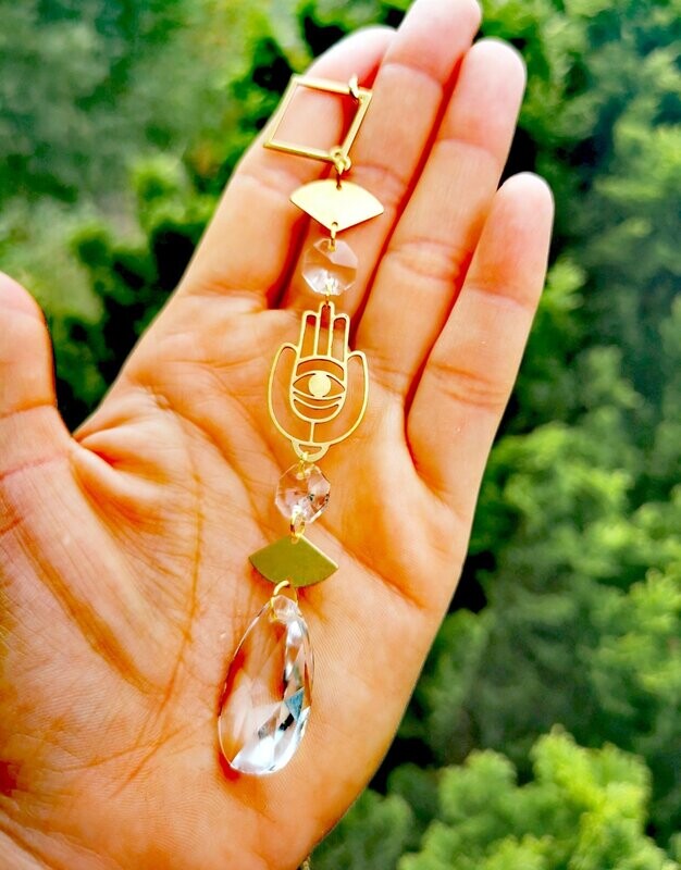 Suncatcher Mini - Protect Your Energy Sonnenfänger mit Regenbogenkristallen