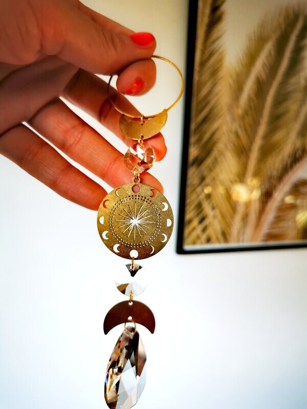 Suncatcher small Moonlight  - Sonnenfänger mit Regenbogenkristallen