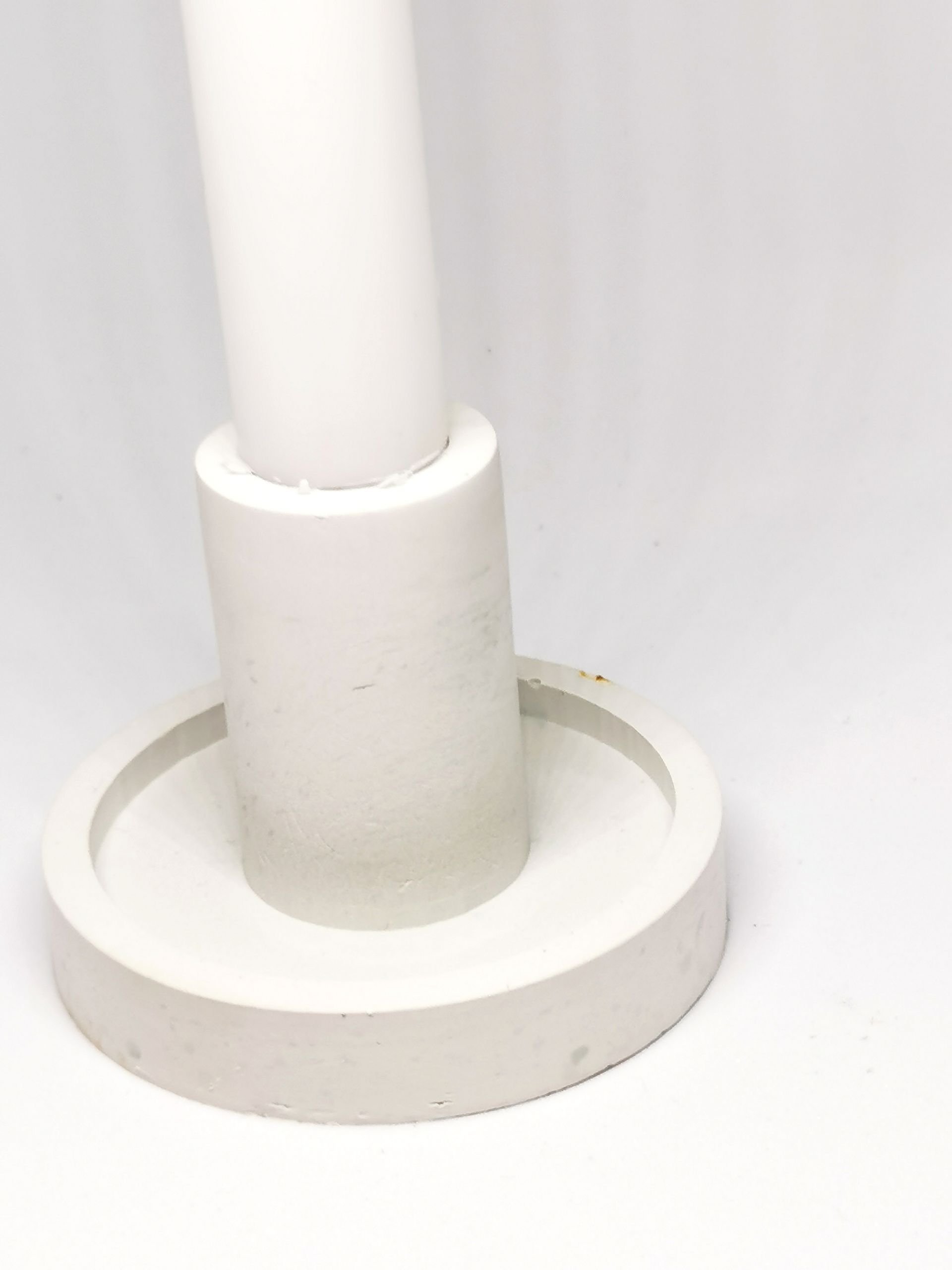 3er Set Kerzenhalter Teelicht-Kerzenhalter und Stabkerzenhalter in grau-grün  aus Keramik modern minimalistisch | Deko