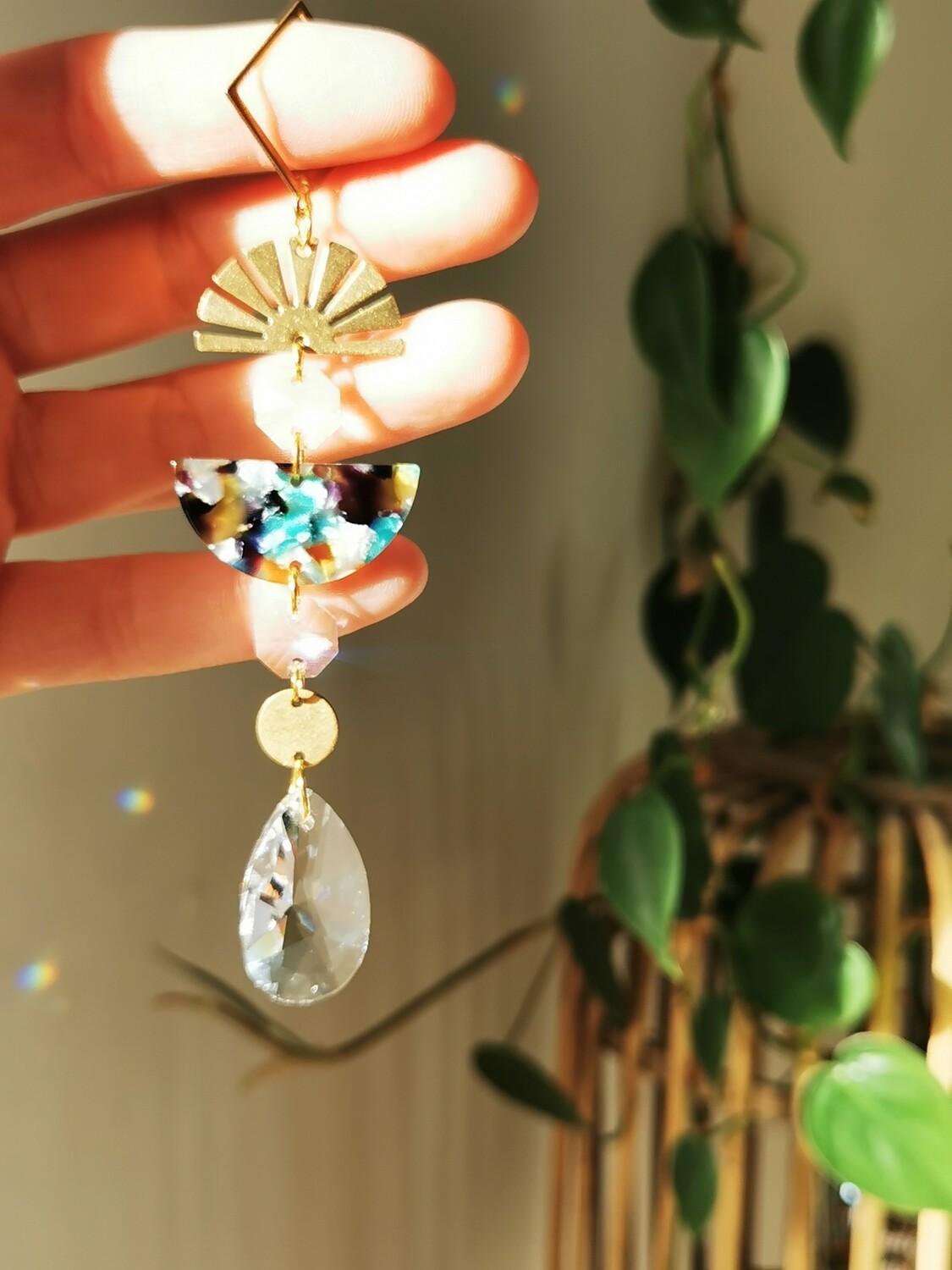 Suncatcher Mini - Summer Vibes Sonnenfänger mit Regenbogenkristallen