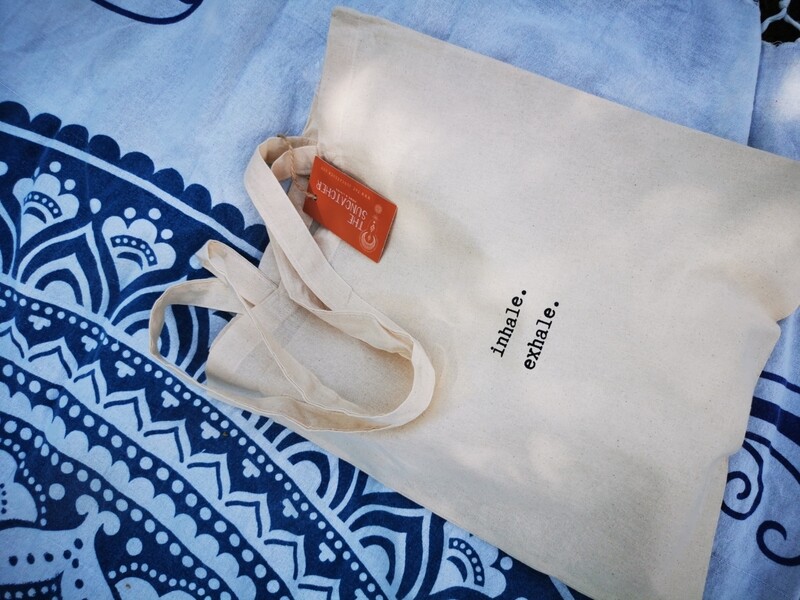 Jutebeutel inhale. exhale. 