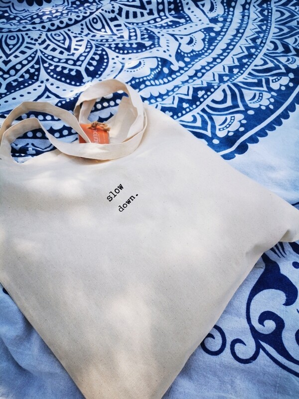 Jutebeutel slow down. 