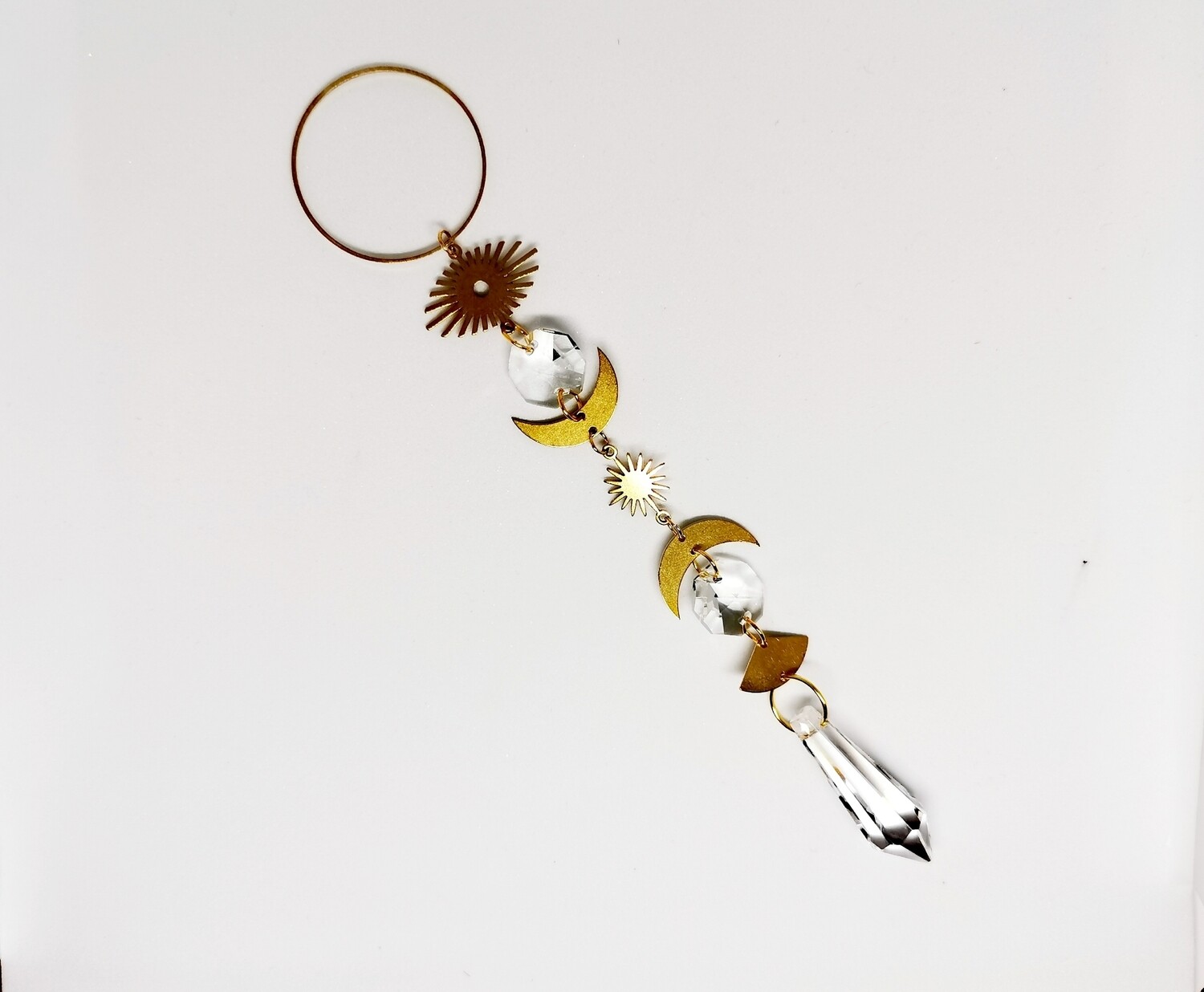 Suncatcher Small - Auge Suncatcher small Auge - mystischer Sonnenfänger mit Auge, Mond, Stern Regenbogenkristallen