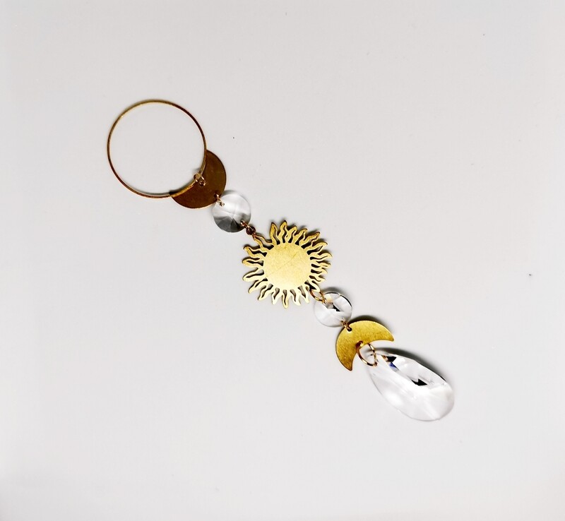Suncatcher Small - Sun moderner Sonnenfänger mit Regenbogenkristallen