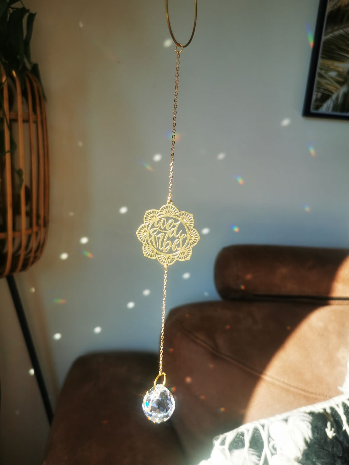 Suncatcher mini - Good Vibes  Kette Sonnenfänger mit Regenbogenkristallen