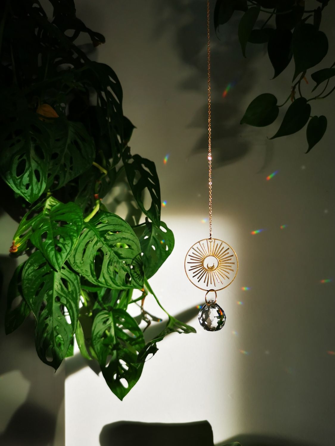 Suncatcher small - Moonshine  Sonnenfänger mit Regenbogenkristallen