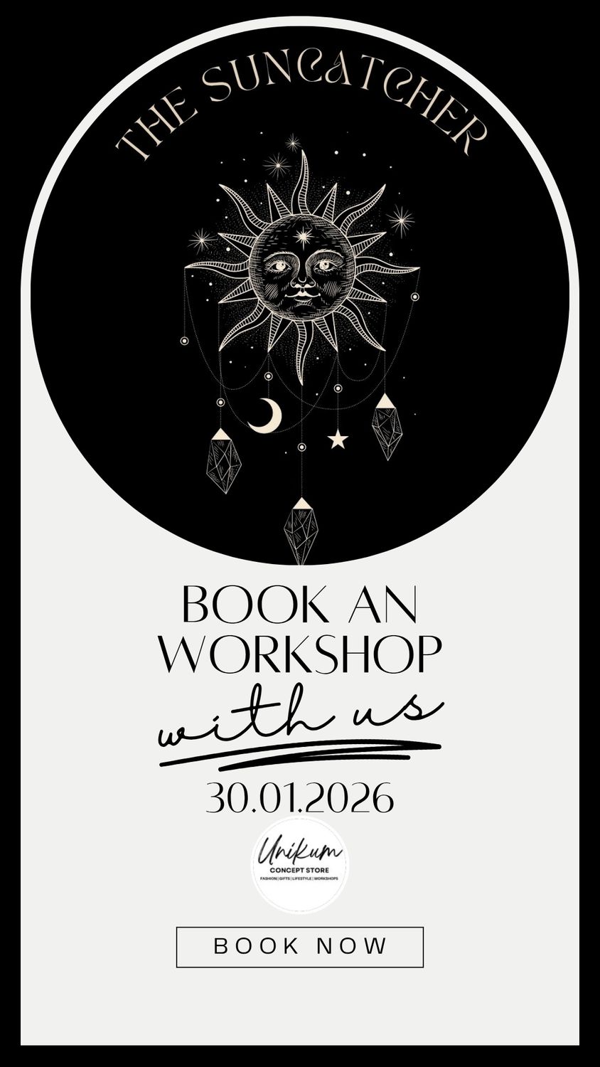FREITAG 30.01.26  16 Uhr Suncatcher Workshop @Unikum Gelnhausen
