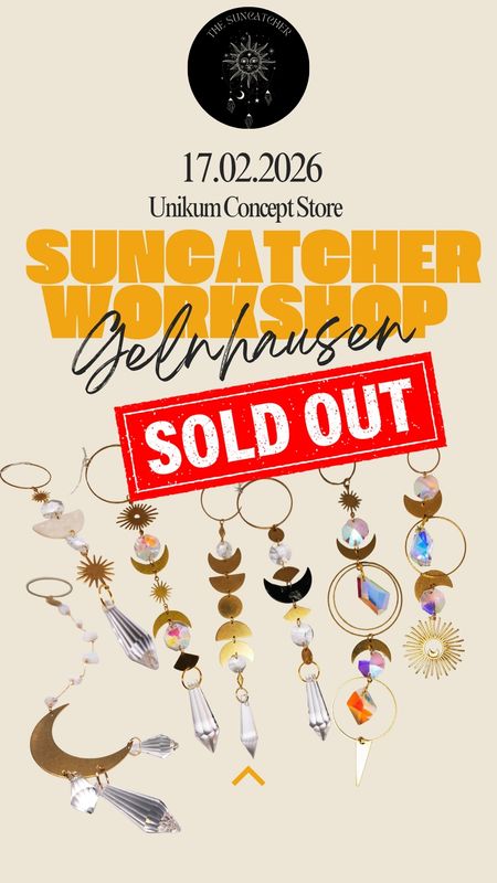 DIENSTAG 17.02.26  16:30 Uhr Suncatcher Workshop @Unikum Gelnhausen
