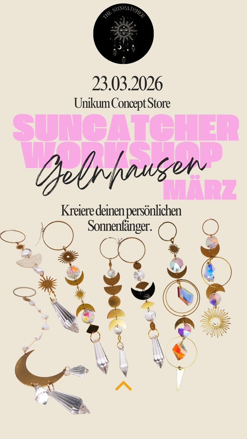MONTAG 23.03.26  16:30 Uhr Suncatcher Workshop @Unikum Gelnhausen