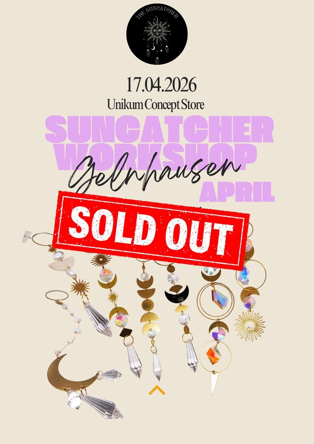 FREITAG 17.04.26 16:30 Uhr Suncatcher Workshop @Unikum Gelnhausen