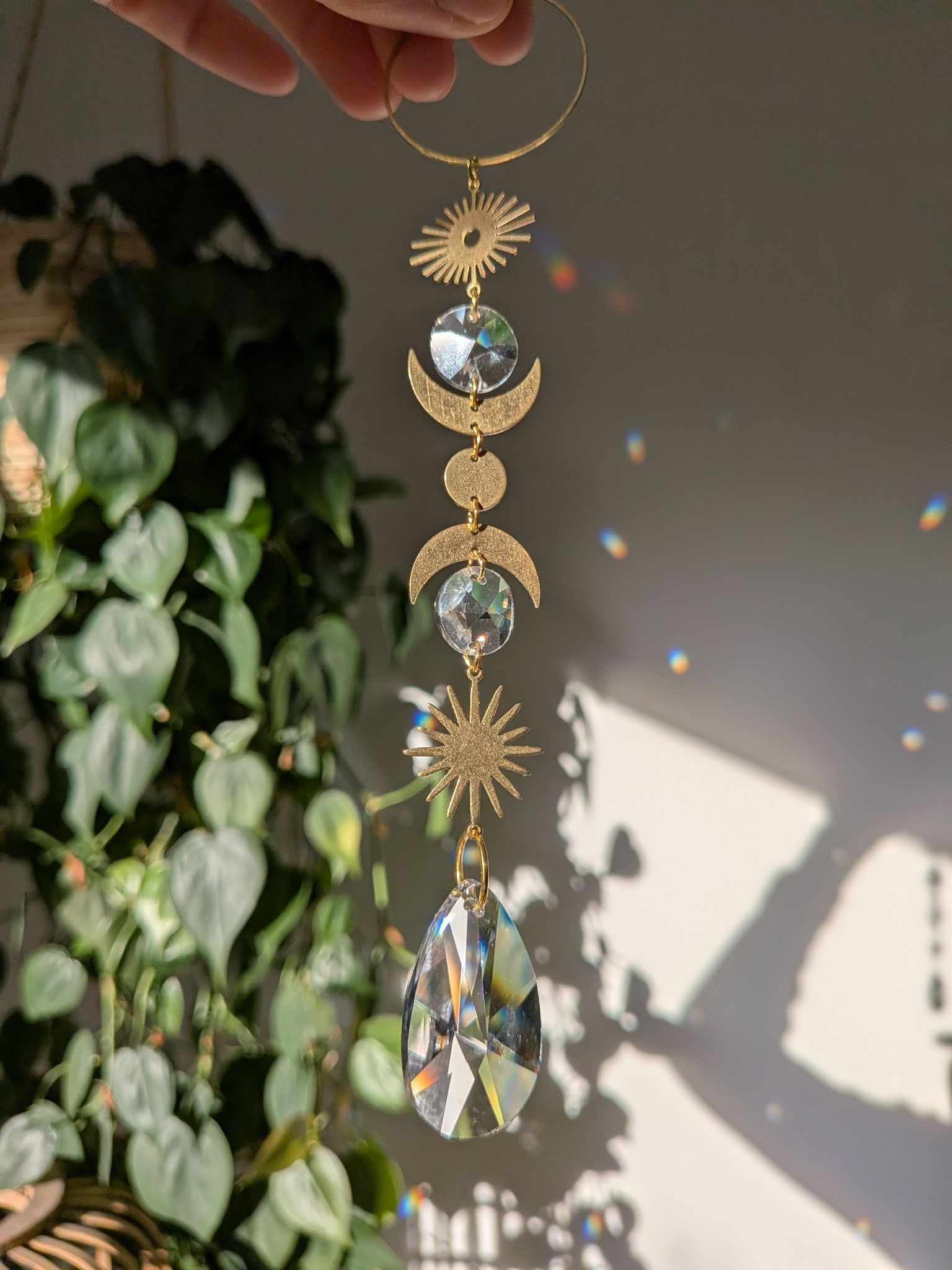 Suncatcher Small - Rise & Shine - mystischer Sonnenfänger mit Regenbogenkristallen