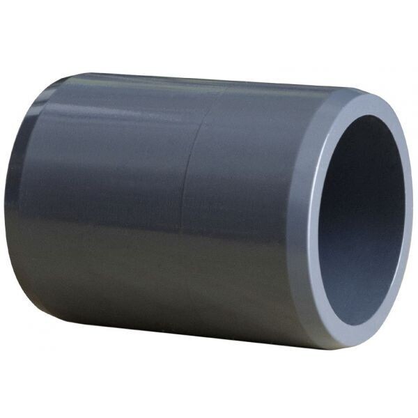 5Stk PVC VERBINDUNGSSTÜCK 50mm 5Stk PVC VERBINDUNGSSTÜCK 50mm