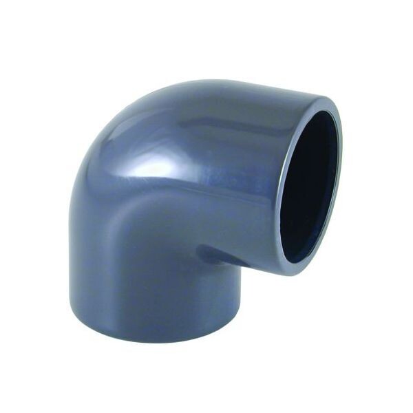5Stk  	PVC Winkel 90° 50mm