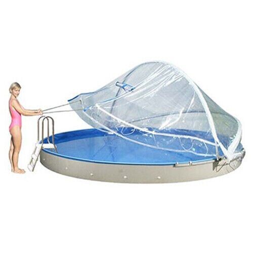 Poolabdeckung Cabrio Dome Rundbecken mit schmalem Handlauf 3-6Meter Poolabdeckung Cabrio Dome Rundbecken mit schmalem Handlauf 3-6Meter