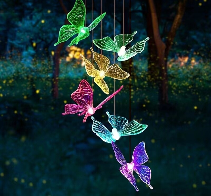 Solar Windspiel Schmetterling