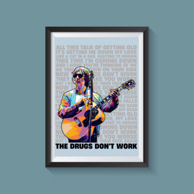Richard Ashcroft - The Drug's Don't Work A4 Print