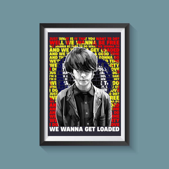 Bobby Gillespie - Loaded A4 Print