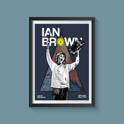 Ian Brown - Spike Island A4 Print