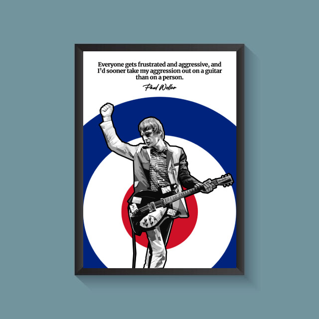 Paul Weller Quote A4 Print