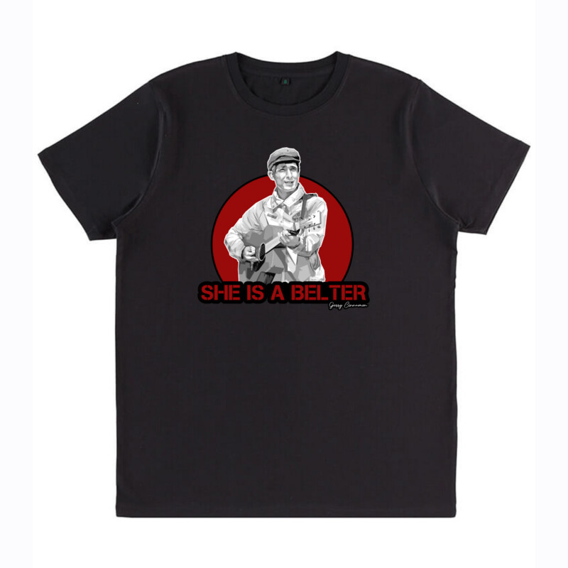 Gerry Cinnamon - She is a Belter Black T Shirt