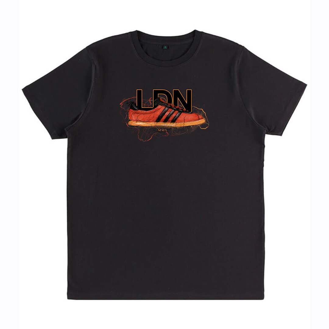 London 1/500 Scribble T Shirt, COLOUR: BLACK